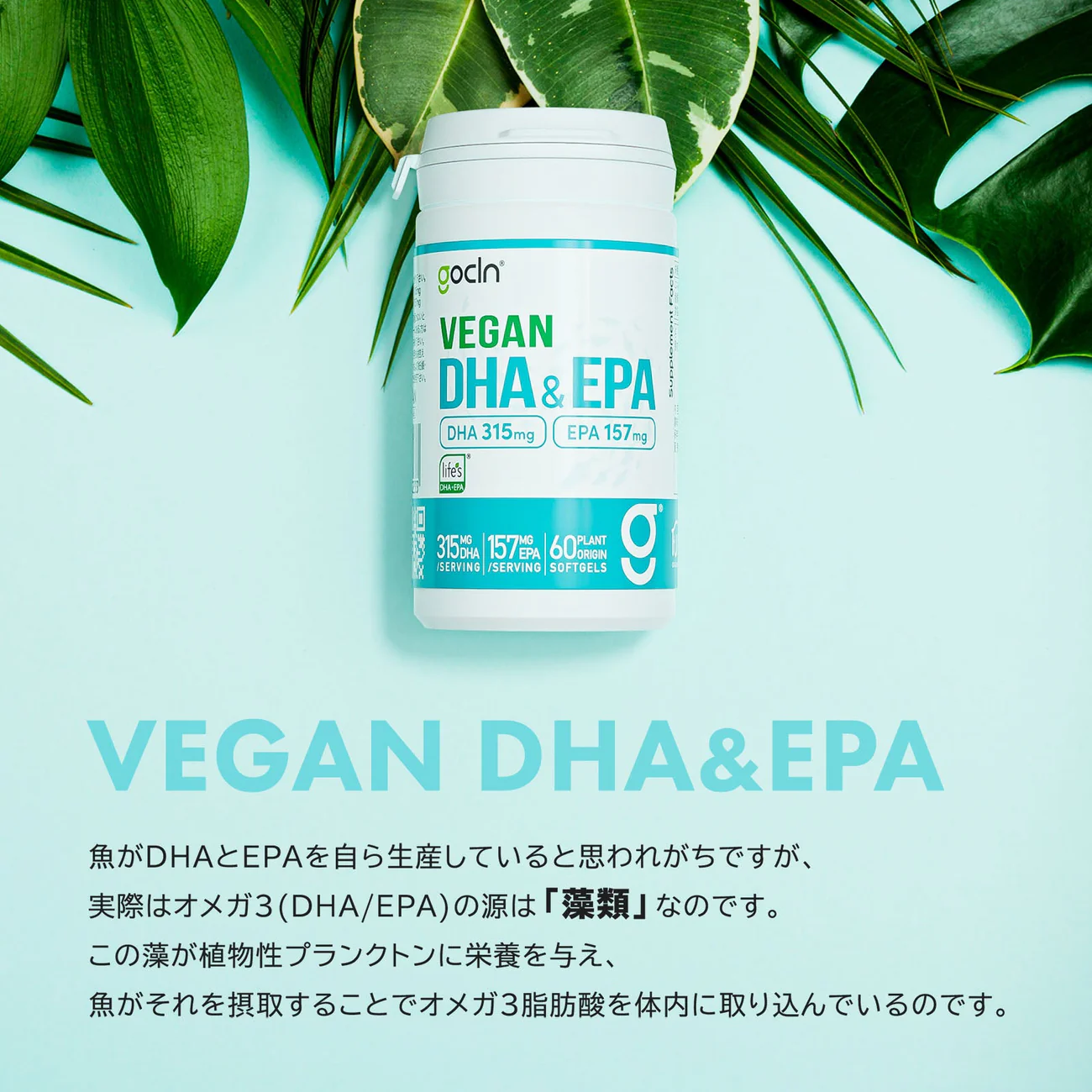 DHA ＆ EPA - 60 ソフトジェル カプセル